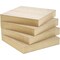 Unfinished MDF Wood Squares for Crafts, Wooden Blocks, 1 Inch Thick (6x6 In, 4 Pack)